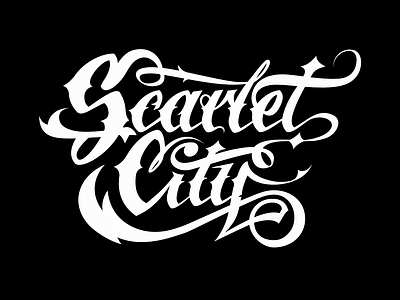 Scarlet City logotype branding city graphic design komorowski letters logo logotipo logotype magic scarlet script typographica typography vector логотип типографіка حروف شعار