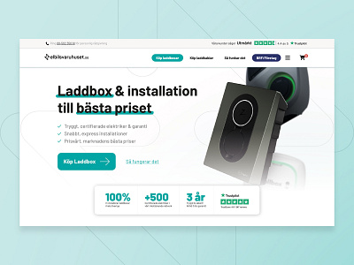 Elbilsvaruhuset | Web Redesign ecommerce homepage ui ux uxui web webdesign