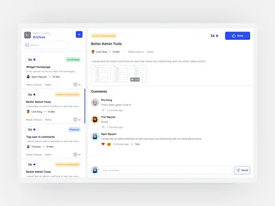 UI of SaaS Voting Management Tool application design figma management ui uiux design ux vote voting