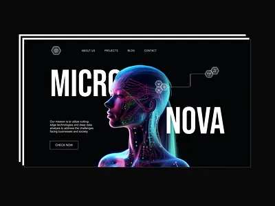 Landing Page Concept Artificial Intellige 3d ai art artificialintelligence daily design digitalization figma futuretech graphic design insparation logo minimalism monochrome robotics typography ui ux uxui web design