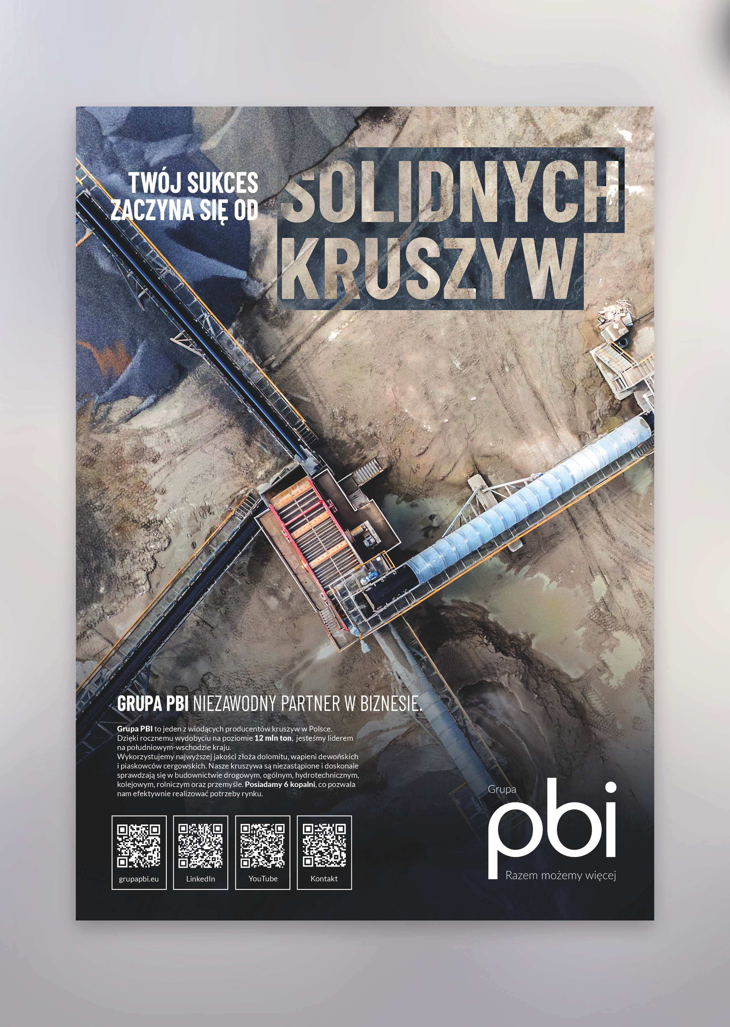 Magazine Ad / Poster design / Industry / Mine ad branding design leaflet leaflet design magazine poster print