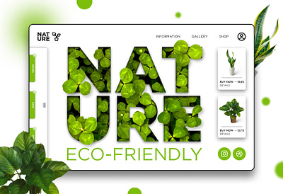 ECO Web-Design - Веб-дизайн design flowers nature site ui ux web design