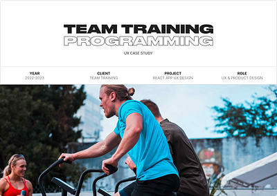 TEAM TRAINING APP - UX CASE STUDY app branding design ui