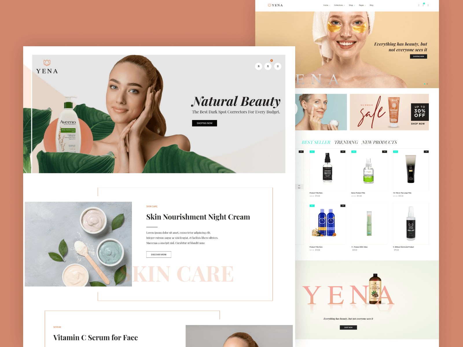 Beauty & Cosmetic Shopify Theme - Yena by ShopiBuffet on Dribbble