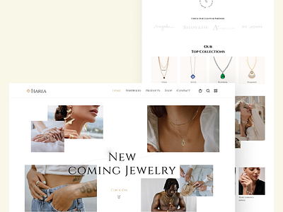 Jewelry Website design e commerce ecommerce ecommerce design ecommerce landing page ecommerce shop ecommerce website ecommerce website design homepage jewellery jewelry website landing page landing page design minimal typography ux web web design website website design