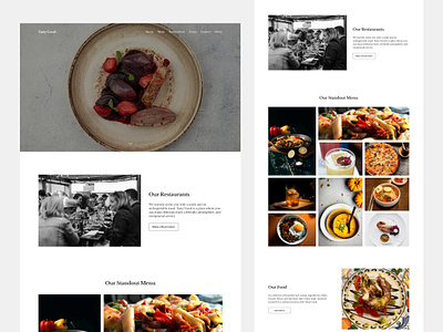 Restaurant Website restauran ui concept ui design