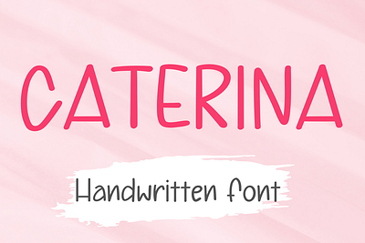 Caterina birthday font card font cloth bag font cute font handwritten font mug font sans serif font