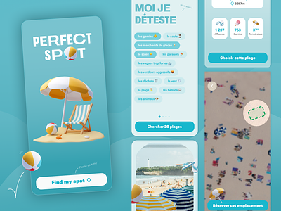 The Perfect Spot — Mobile App UI UX Design app branding design illustration mobile ui ux