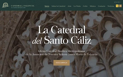 Valencia Cathedral responsive responsive design web design. website