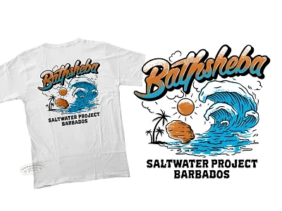 Summer Design Bathsheba Barbados apparel barbados bathsheba beach customlettering design handdrawn handlettering illustration lettering logotype outdoor summer summer design surf surfing tshirt design typography vintage illustration vintagedesign