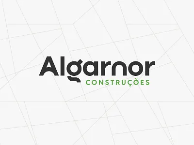 Algarnor | Construction Logotype algarve branding construction curve design g graphic design logo rounded sans serif type typography wave