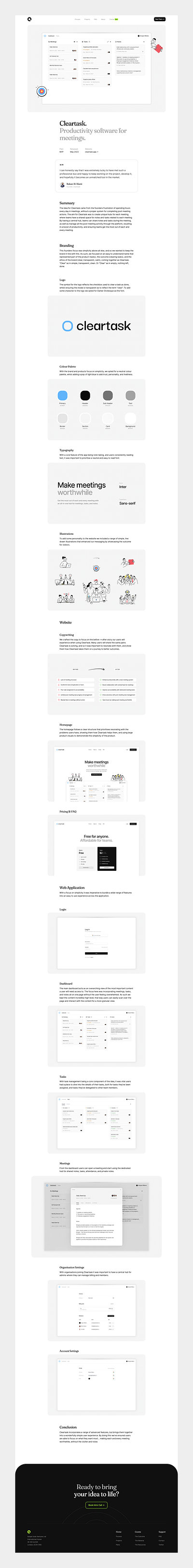 Simple Suite Projects Page design project showcase ui web app