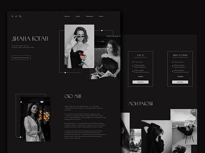 Photographer's website | Desktop black design desktop photo photographer photography ui ux web webdesign website white