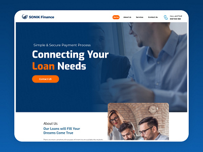 Finance Website UI finance ui landing page loan app product design ui ux web design website ui