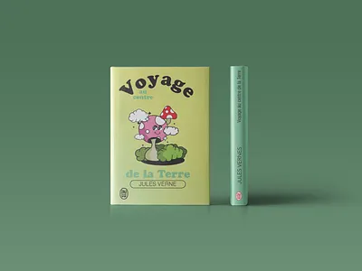 Jules Vernes collection cover graphic design illustration