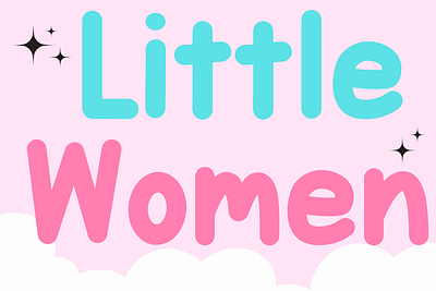 Little women birthday font card font cute font mug font