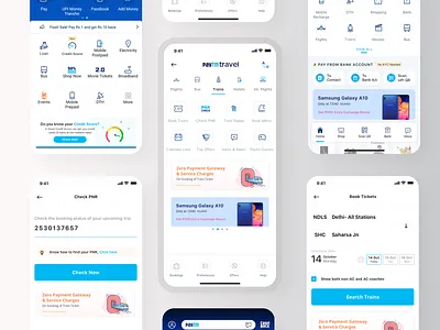 Paytm Travel - Trains Homepage Redesign 2019 android design fintech india ios minimal paytm simple train travel ui ux vikas vraj247