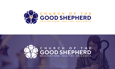 Church Of The GOOD SHEPERD Logo Design app branding design graphic design illustration logo typography ui ux vector