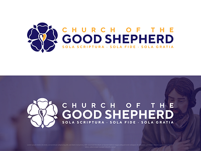 Church Of The GOOD SHEPERD Logo Design app branding design graphic design illustration logo typography ui ux vector