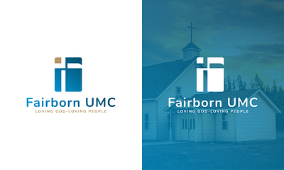 Fairborn UMC Logo design app branding design graphic design illustration logo typography ui ux vector
