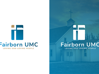 Fairborn UMC Logo design app branding design graphic design illustration logo typography ui ux vector