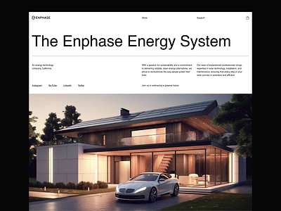 Solar Energy Website: Landing Page / Home Page UI awwwards brutalism editorial graphic design hero image homepage landing layot minimalism product design solar typography ui uidesign ux uxdesign web design website white space