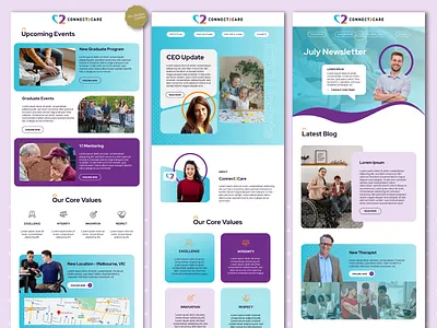 Connect2Care Email Marketing EDM Campaign Design design ecommerce edm design email design email marketing graphic design klaviyo