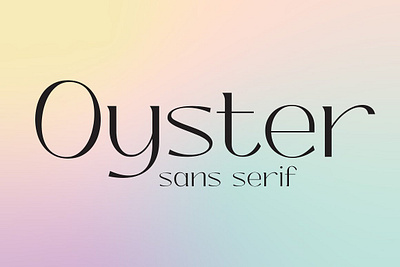 Oyster - Elegant Sans Serif app branding design graphic design illustration logo typography ui ux vector
