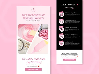 Email Design For BombShell Wax branding email email design figma graphic design landing page sketch ui ux