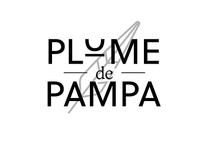 plume de pampa design graphic design logo vector