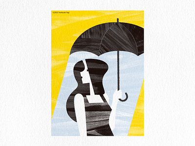 Parasol graphic design illustration