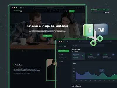 Re-TaxExchange Website UX/UI branding dashboard design design figma graphic design illustration logo mockup prototyping ui uxui web website design