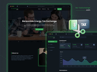 Re-TaxExchange Website UX/UI branding dashboard design design figma graphic design illustration logo mockup prototyping ui uxui web website design