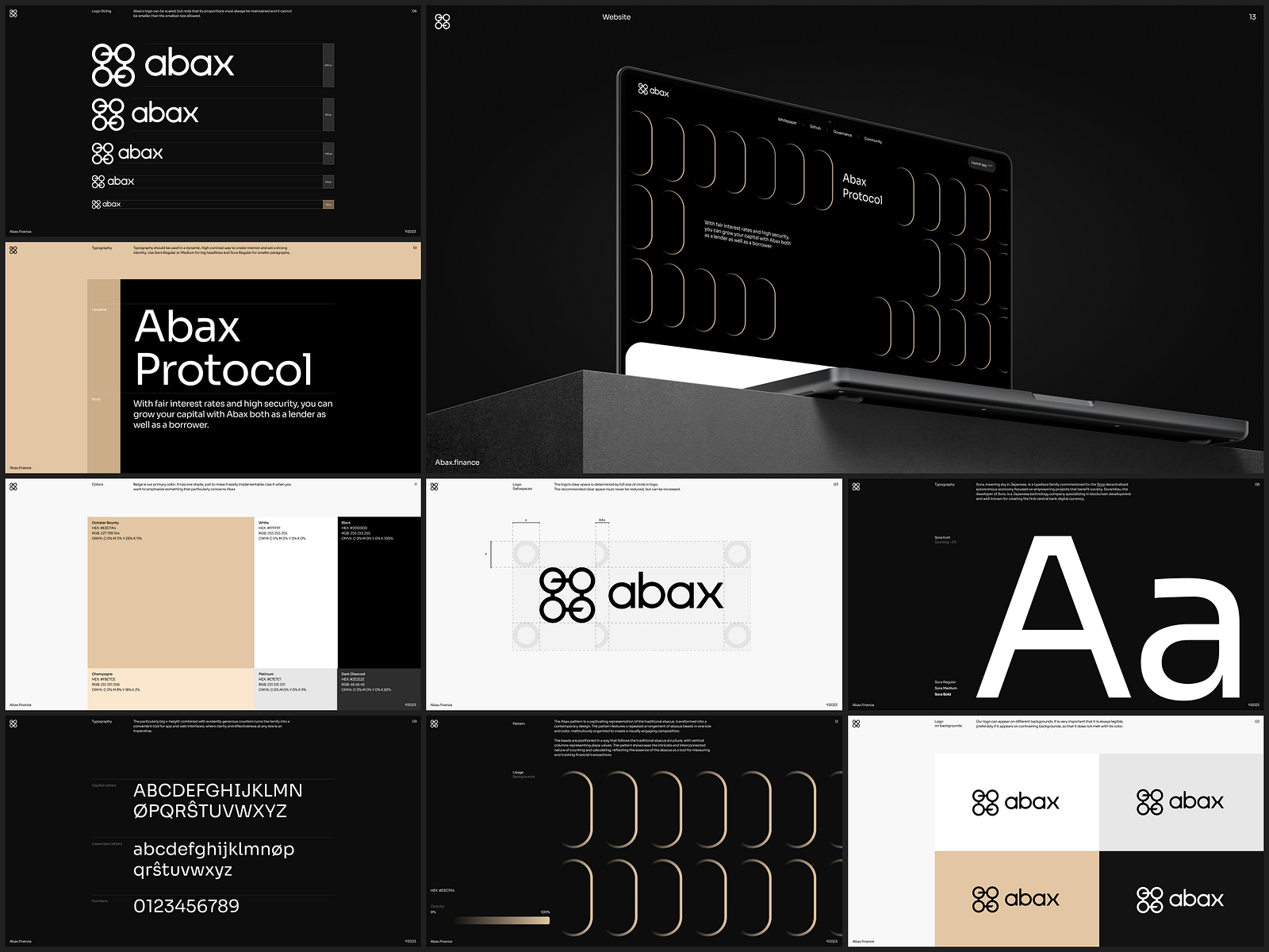Abax Finance Brand Essentials by Michał Adamski for Properly on Dribbble
