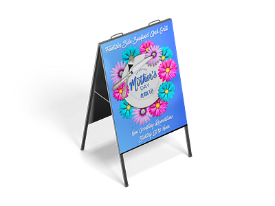 Mom's day advertisement flyer graphic design poster sign