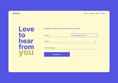 Daily UI Challenge - #028 contact page contact page design dailyui dailyuichallenge design form design landing page ui ui contact page design ui design ui form uidesign