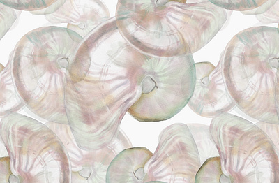 Perl nautilus seamless pattern art contemporary design fashion graphic design illustration marine nacre pattern pearl sea seamless watercolor