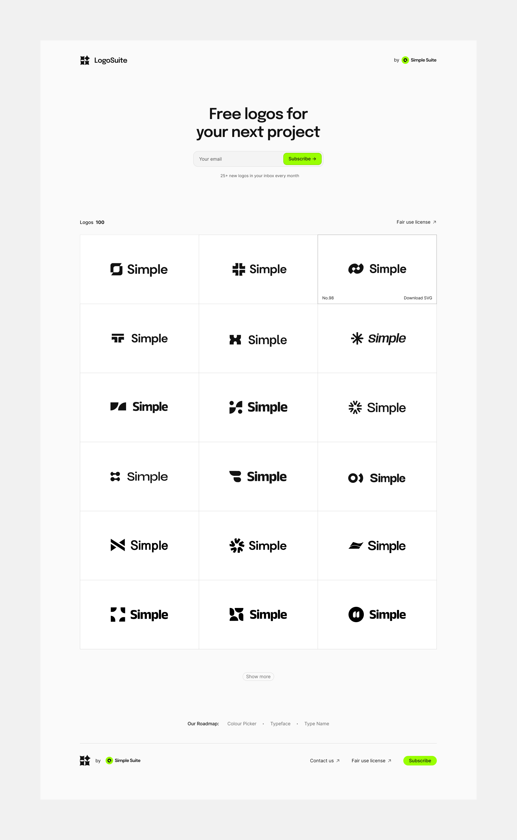 LogoSuite Website Redesign design logo ui