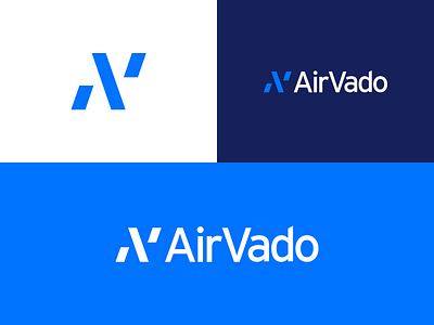 AirVado Brand Identity airvado av aviation blue brand brand identity branding clean design flights identity logo monogram navy sans serif travel web web design