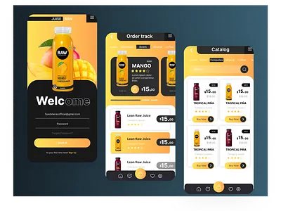 Juise Raw App Design app app design banking app clean design dashboard ecommerce graphic design modern design ui ux