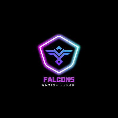 Falcons gaming squad logo branding design digital art graphic design illustration logo typography ui ux vector