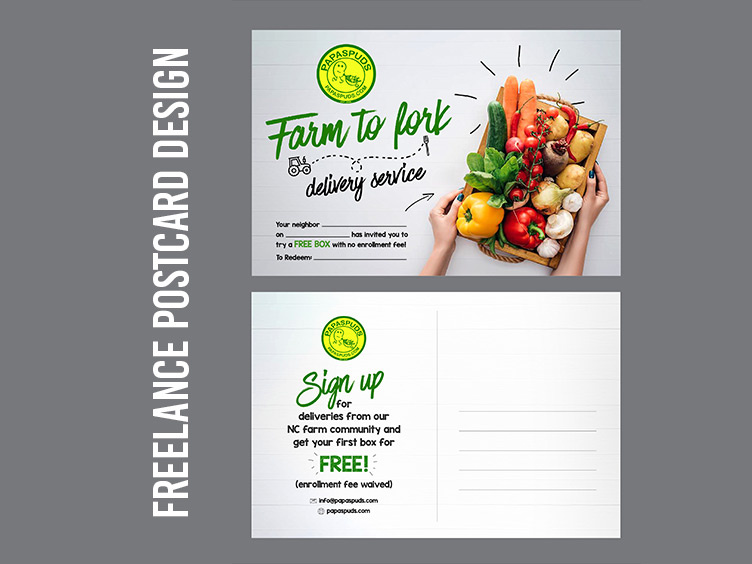 Freelance Postcard Design by bhushan jha on Dribbble