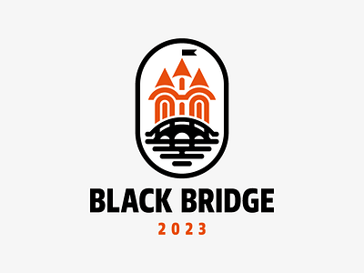 Black Bridge bridge castle concept design logo