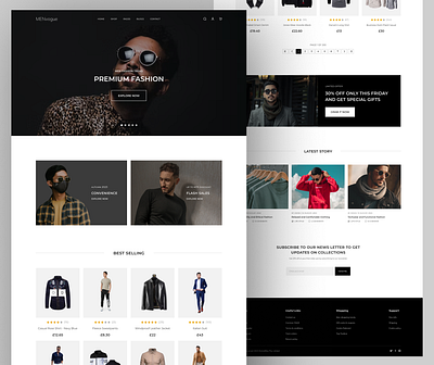 E-Commerce Website (Men Fashion) ecommerce fashion landingpage menfashion ui webdesign