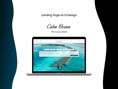 Ui Ux Design of the landing page of the Hotel - Case Study casestudy design interactiondesign landing page ui uiuxdesign ux