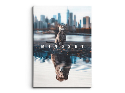 Mindset Cat New York City branding canvas design graphic design illustration logo mock up mockup photoshop ui