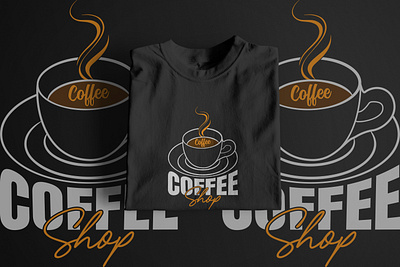 Coffee T-shirt Design branding coffee coffee t shirt design graphic design illustration logo t shirt t shirt t shirt design t shirt design ui vector