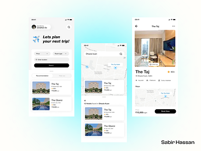 Hotel Booking Screen app booking design holiday hotel rent ui ux
