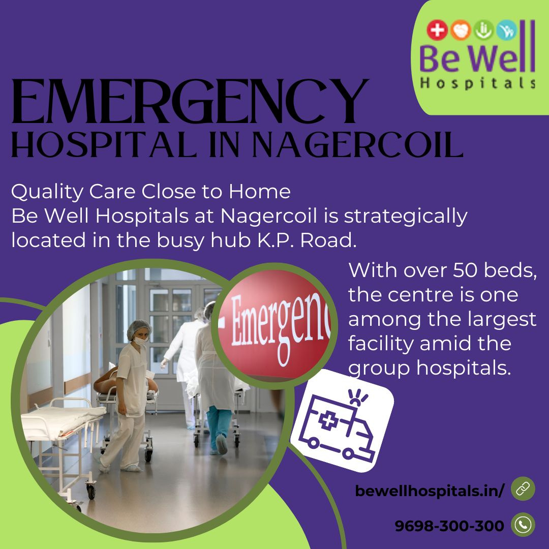 Emergency Hospital in Nagercoil by Be Well Hospitals on Dribbble