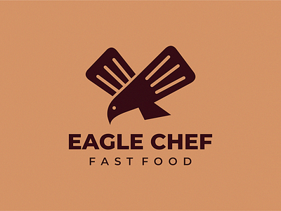 eagle chef bird chef cook eagle fast food kitchen logo